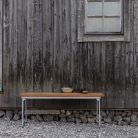 Bænk 8 110 cm Ubehandlet Eg / Varmgalvaniseret Stål