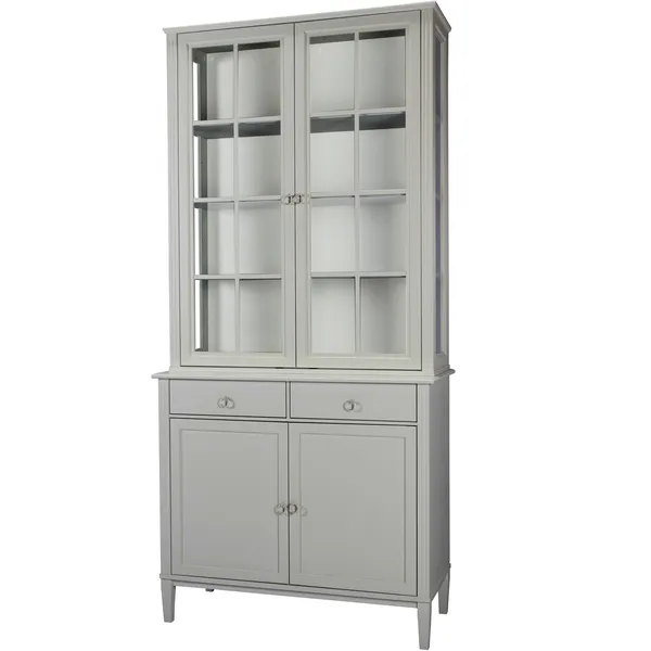 Stockholm 2.0 Vitrin Cabinet 99x34x124 Grey