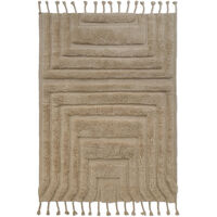 Kask Uldgulvtæppe 250x350 cm Beige