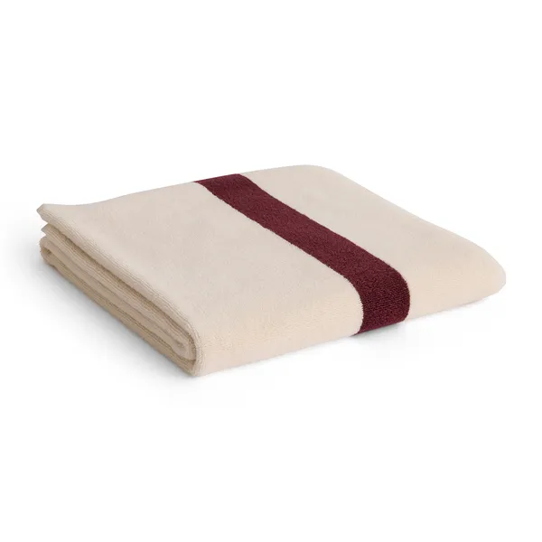 Stripe Towel 70x140 cm Burgundy