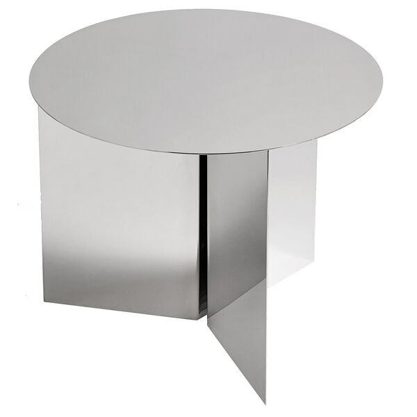 Slit Round Bord Spejlglas