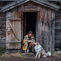 Gotland Plaid 130x200 cm Gul/Flerfarvet