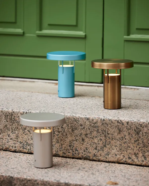 BringMe Mini Portabel Lampa Metallic Turkos