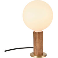 Knuckle Table Lamp With Sphere IV Light Source Walnut