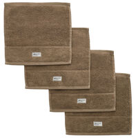Premium Håndklær 30x30 cm 4-pk Cold Beige