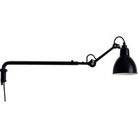 Lampe Gras N°203 Vägglampa Svart / Frostat Glas