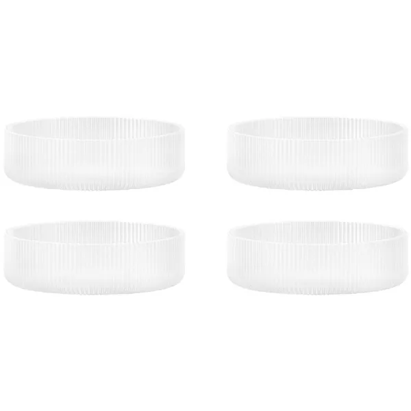 Ripple Serveringsskål 4-pk Frosted