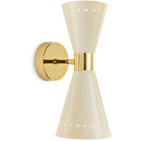 Megafono 2 Vegglampe Ivory