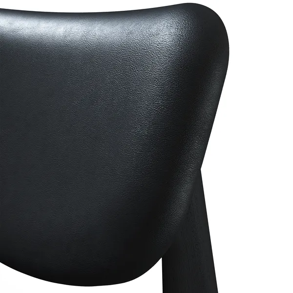 Slab Loungestol Svart / Svart Läder