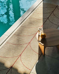 Leif Muovimatto Berry / Beige 70x360 cm