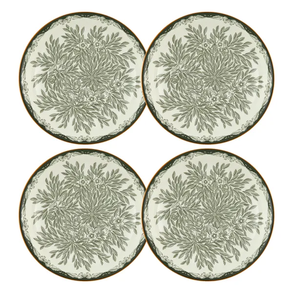Ostindia Floris Dyp Tallerken 22 cm 4-pk Grønn