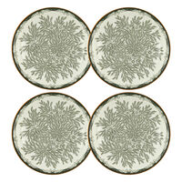Ostindia Floris Dyp Tallerken 22 cm 4-pk Grønn