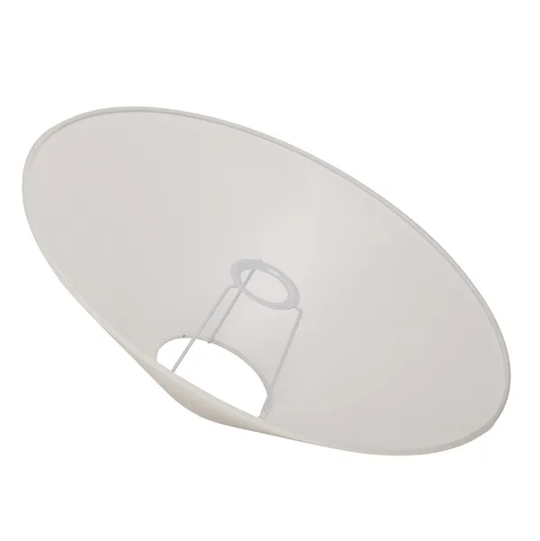 Basic Flat Lampeskærm Hvid 42 cm