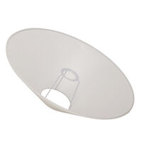 Basic Flat Lampeskærm Hvid 42 cm