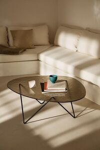 Pedrera Soffbord Texturerat Glas Brons / Svart
