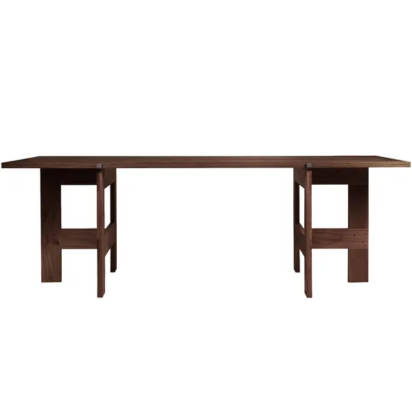 Farmhouse Spisebord L220 cm Mørkbejdset Eg