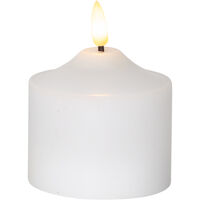 Flamme LED Bloklys Hvidt 95 cm