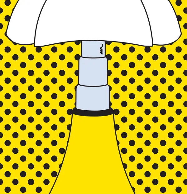 Pipistrello Mini Pop Bordlampe Bærbar Gul