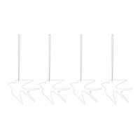 Easter Deco Bird Cafe Au Lait 4-pack Påskdekoration Rostfritt Stål 4-pack Vit