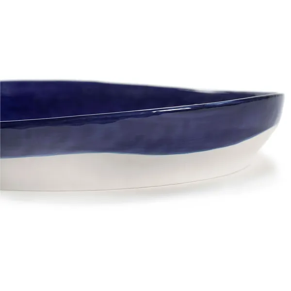 Feast Serveringsskål 36 cm Mørkeblå / Hvid