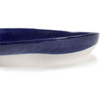 Feast Serveringsskål 36 cm Mørkeblå / Hvid