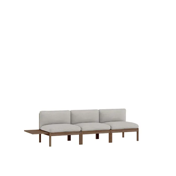 Modular 3-Seters Sofa Med Sidebord Røkt Eik/Autumn 101