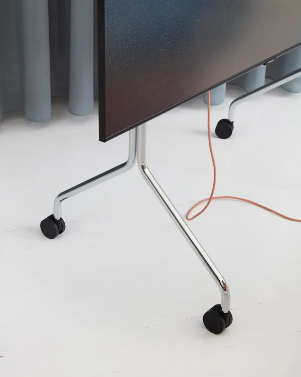 Moon Rollin' Tv Stand Chrome