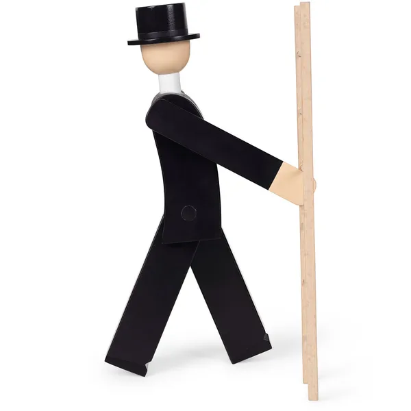Chimney Sweeper Træfigur Sort