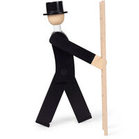 Chimney Sweeper Træfigur Sort