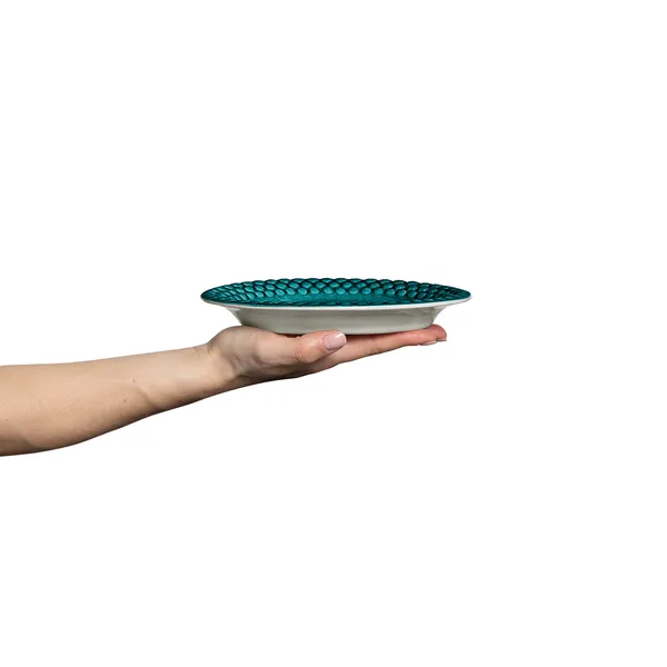 Bubbles Oval Tallrik 20 cm Ocean