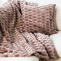 Egg Plaid 130x170 cm Støvet Rosa