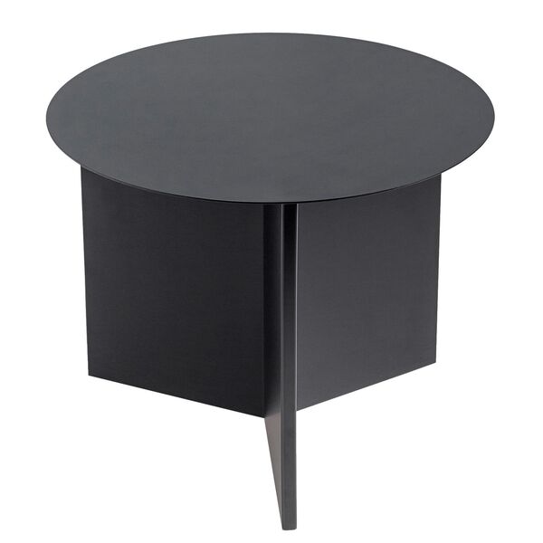 Slit Round Bord Sort