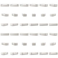 Grand Hue 3-Sitssoffa Steam White / Mine Graphite