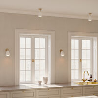 Anoli Spot Recessed Seinä-Kattovalaisin Valkoinen / Nordic Gold