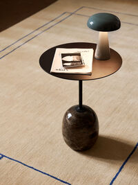 Lato LN8 Bord 40 cm Warm Black / Emparador Marble