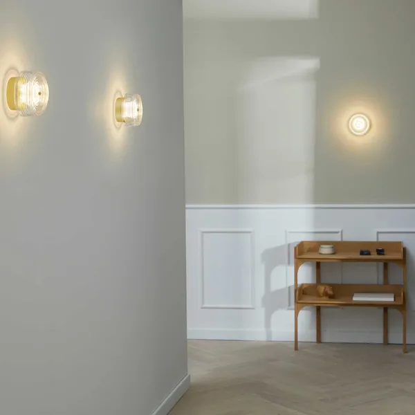 Glow Seinävalaisin Ø16 cm Kulta