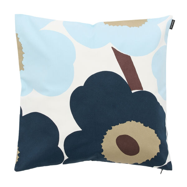 Unikko Örngott 80x80 cm Off-white / Blueberry