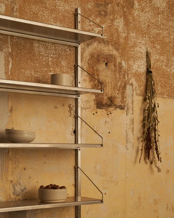 Library Hylde 108x825 cm Rustfrit Stål