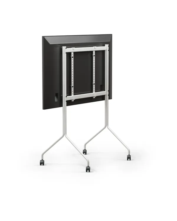 Moon Tall TV Stander Cloudy Silver
