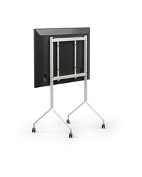 Moon Tall TV Stander Cloudy Silver