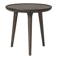 Accent Sofabord 45 cm Sirka Gråbejdset Egetræ