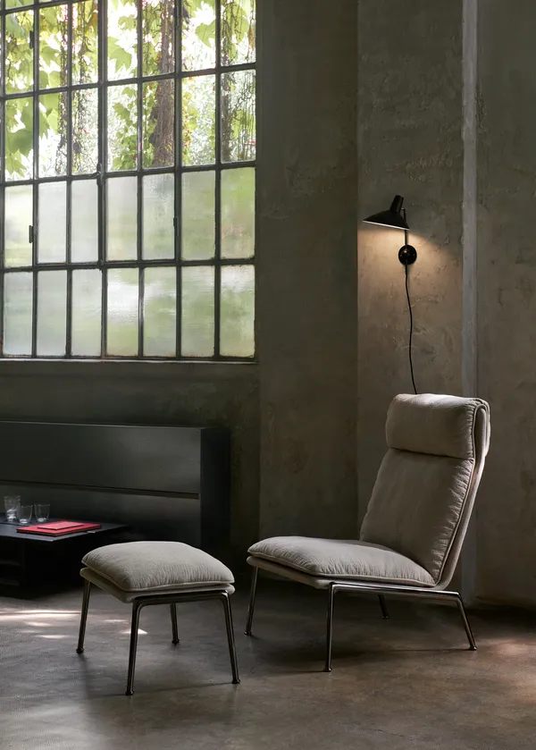 Muno LN16 Loungefåtölj Hög Rygg Dark Chrome / Cifrado 0221