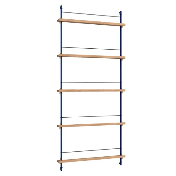 Magazine Hylla 85x188 cm Ek/Djupblå