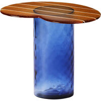 Striche Side Table Orange / Blue