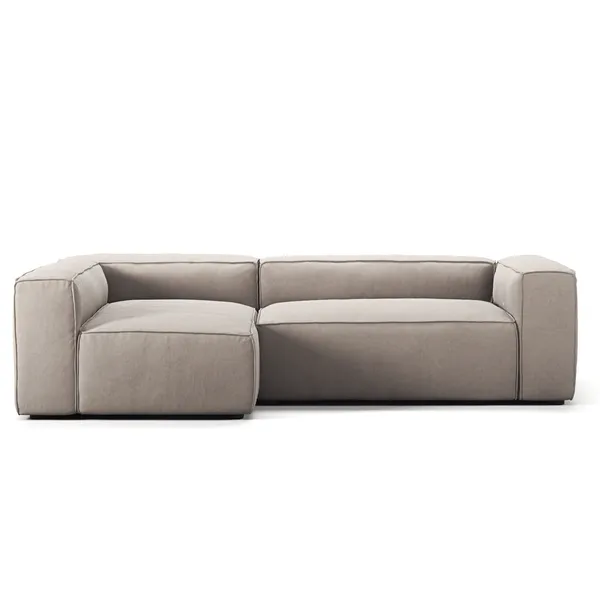 Grand Kolmipaikkainen Sohva Divaani Vasen Sandshell Beige