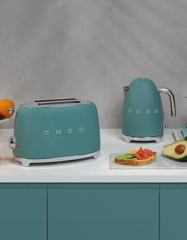 Frukostset Brödrost + Vattenkokare Smaragdgrön
