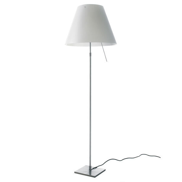 Costanza Floor Lamp Aluminum/White