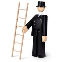 Chimney Sweeper Træfigur Sort