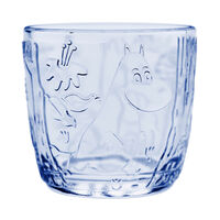 Moomin Glas 28 cl 2-pak Lyseblåt