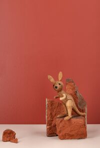 Roo kangaroo Trefigur 115 cm